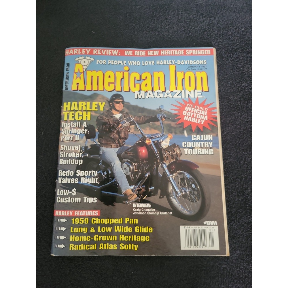 American Iron January 1997 Custom Harley Davidson Motorcycles Issue 90 Vintage
